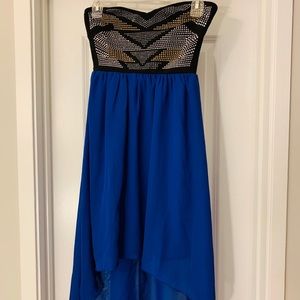 High Low strapless dress